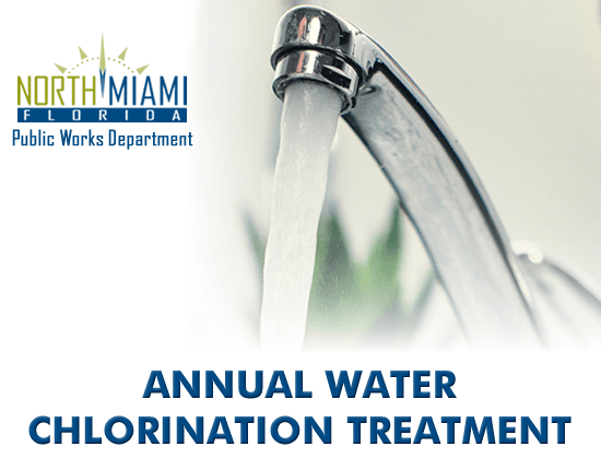 Annual Water Chlorination Treatment. November 8 through November 21, 2021