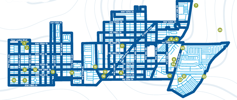 Service Area - Pick-up / drop-off anywhere within these boundaries Opens in new window