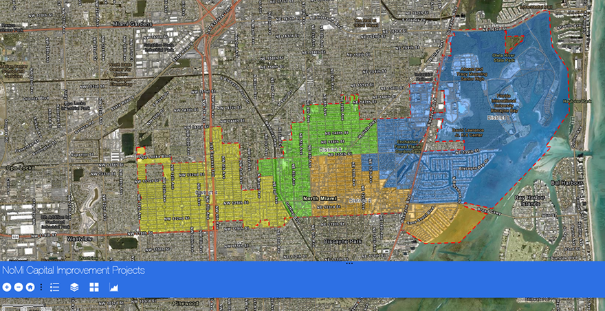 North Miami Capital Improvement Project GIS Map