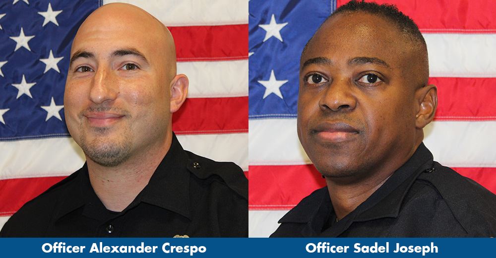 Officer of the month of June - Officer Crespo and Joseph