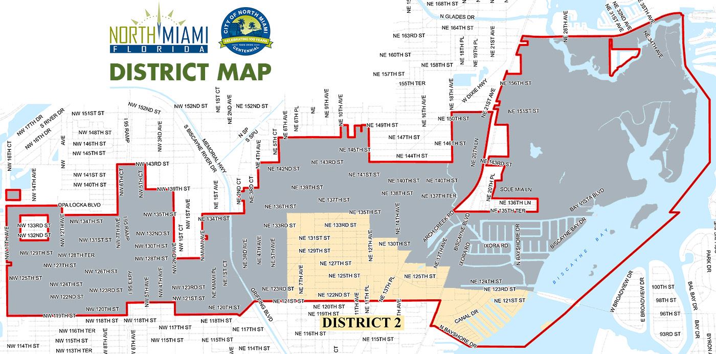 City of North Miami District Map - District 2