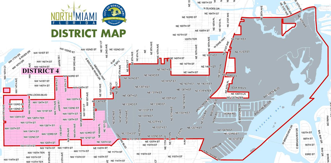 City of North Miami District Map - District 4
