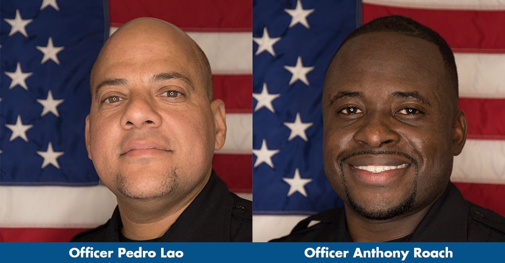 North Miami Police Department Officer of the Month - Officer Pedro Lao and Officer Anthony Roach