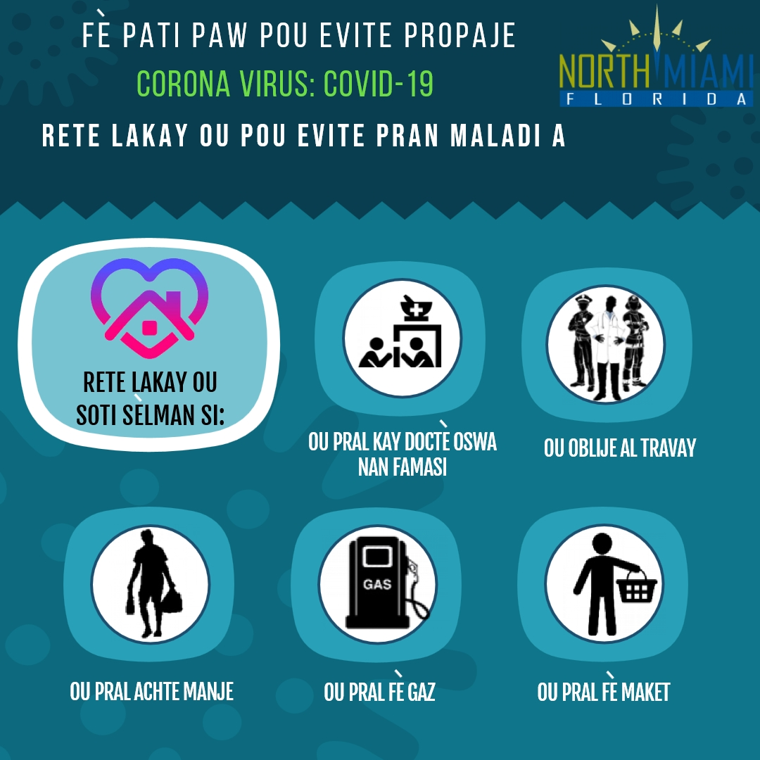 Coronavirus: Rete lakay ou pou evite pran maladi a